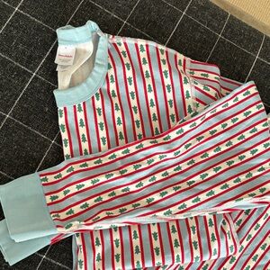Hanna Andersson Kids Pajamas with Tree and Stripe Pattern